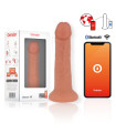 Oninder — Petit gode vibrateur Bogotá 9 vitesses naturel 17,5 cm