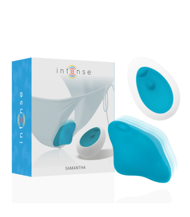 Intense Samantha bleue — pantie télécommandée premium homme, vue principale