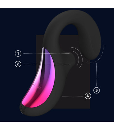 LELO Enigma Cruise noir — embout sonique et part interne
