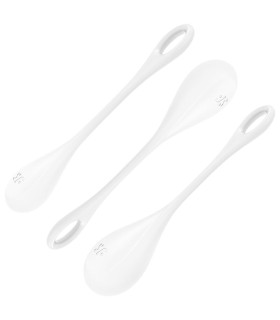 Satisfyer Yoni Power 1 blanc — ensemble entraînement Sélection douce, vue principale