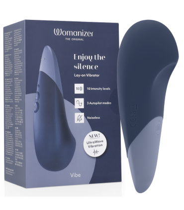 Womanizer Vibe lay-on bleu foncé — stimulateur Sélection douce, vue principale