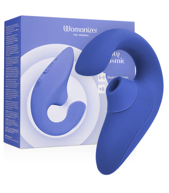 Womanizer vibrateur bleu — stimulateur Sélection douce, vue principale