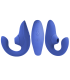 Vibrateur Womanizer — stimulateur bleu premium