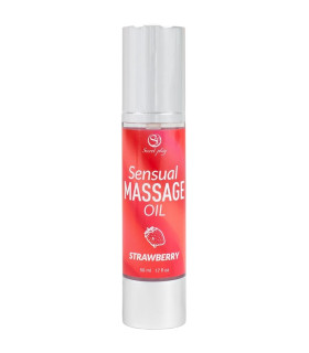 Huile de massage fraise 50 ml — vue principale, Huiles de massage