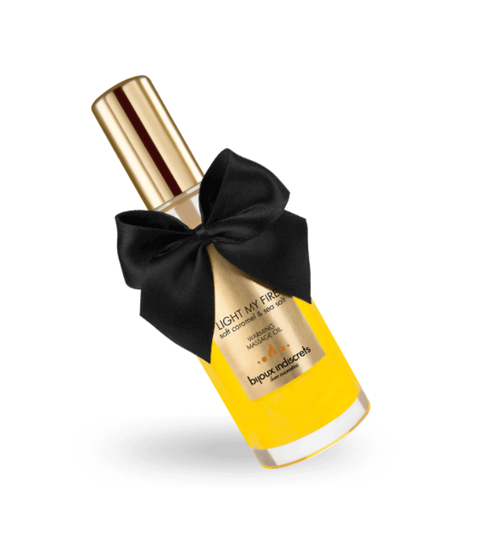 Huile effet chaleur caramel — texture premium 100 ml