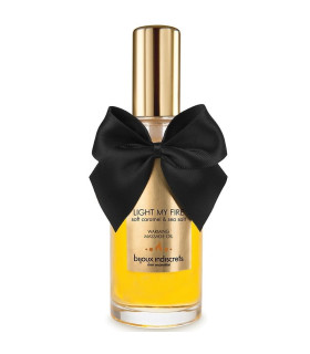 Huile massage effet chaleur caramel — vue principale, Gels de massage