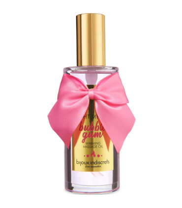 Huile massage effet chaleur bubblegum — vue principale, Gels de massage