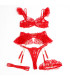 Ensemble dentelle rouge Subblime | Folies Secrètes