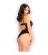Body ajouré noir et rouge Chilirose | Folies Secrètes