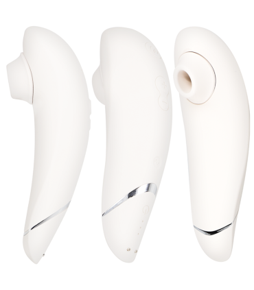 Womanizer Premium 2 gris chaud — embout et commandes
