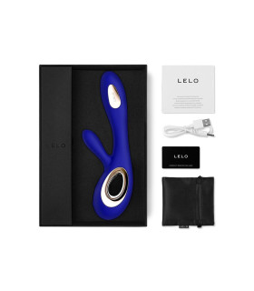 LELO Soraya Wave bleu nuit — profil silicone extra-doux