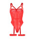Body rouge jarretelle Subblime | Folies Secrètes
