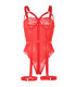 Body rouge jarretelle Subblime | Folies Secrètes
