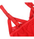 Body rouge jarretelle Subblime | Folies Secrètes
