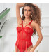 Body rouge jarretelle Subblime | Folies Secrètes