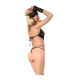 Body noir ajouré Chilirose | Folies Secrètes