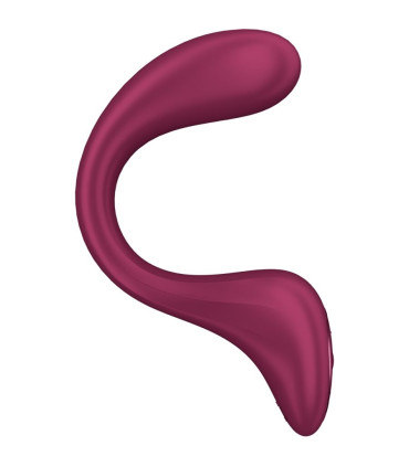 Satisfyer G for Goddess 2 bordeaux — profil et finition silicone