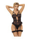 Body noir graphique Subblime | Folies Secrètes