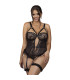 Body noir graphique Subblime | Folies Secrètes