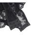 Body noir graphique Subblime | Folies Secrètes