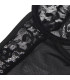 Body noir graphique Subblime | Folies Secrètes