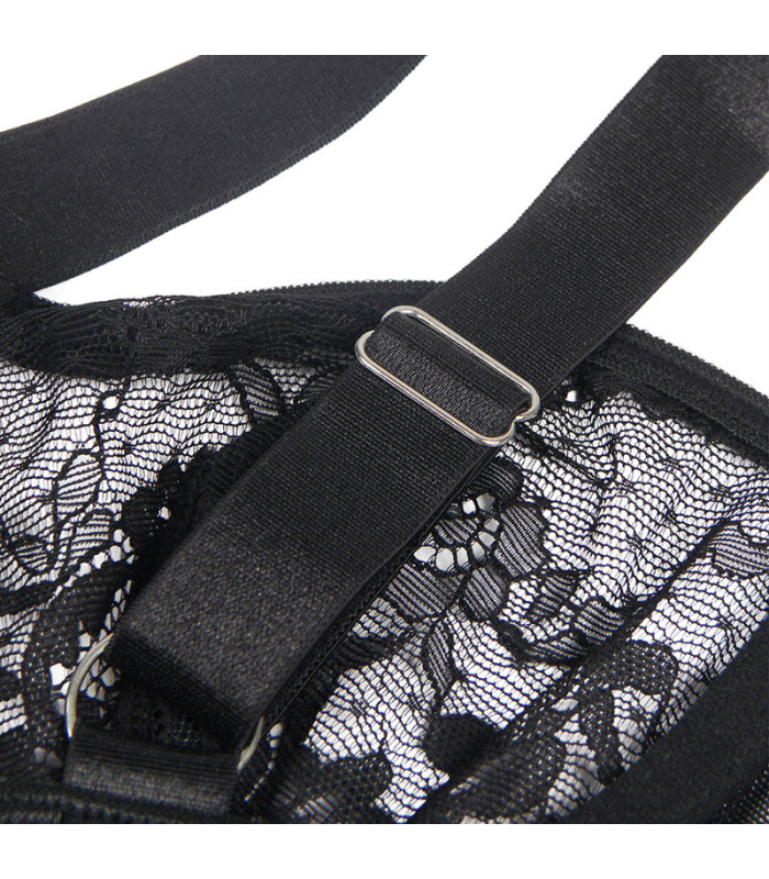 Body noir graphique Subblime | Folies Secrètes