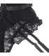 Body noir graphique Subblime | Folies Secrètes