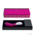 LELO Mona 2 cerise — courbe point G et manche ergonomique