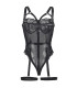 Body noir jarretelle Subblime | Folies Secrètes