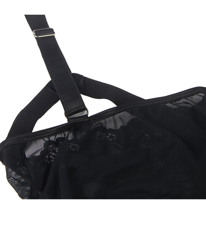 Body noir jarretelle Subblime | Folies Secrètes