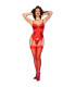 Corset rouge avec bas Chilirose | Folies Secrètes