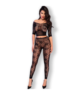 Top & Leggins Noir S/M — Chilirose | Folies Secrètes