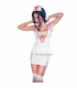 Costume haut et jupe infirmière blanc/rouge S/M — Chilirose | Folies Secrètes