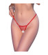 Micro String Résille Rouge S/M — Chilirose | Folies Secrètes