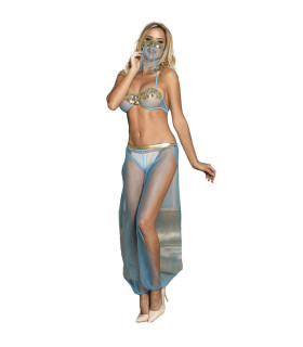 Ensemble Lingerie Bleu Style Indien L/Xl — Subblime | Folies Secrètes