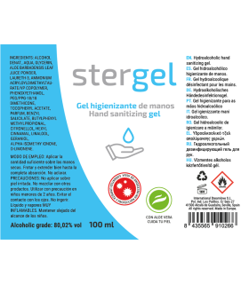 Stergel – Gel hydroalcoolique aloe vera 100 ml