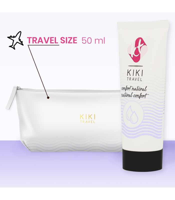 Kikí Travel Confort Lubrifiant Naturel 50 ml | Folies Secrètes