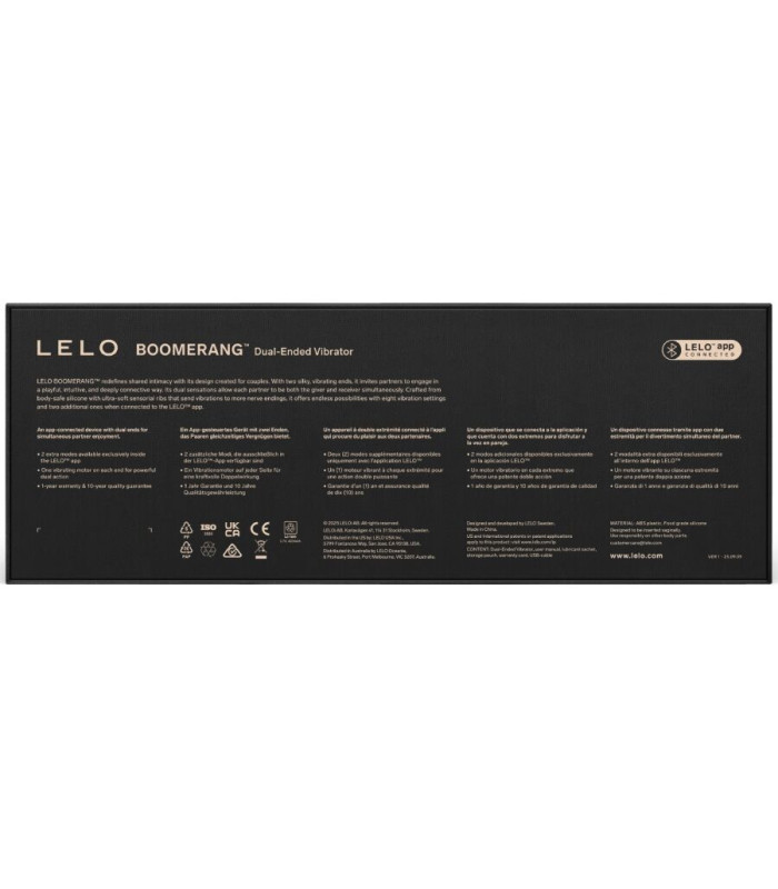 LELO Boomerang rouge corail — Vibrateur couple | Folies Secrètes