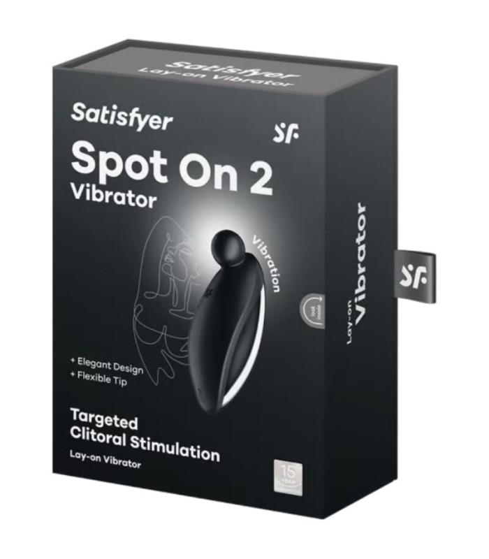 Satisfyer Spot On 2 — Lay-on vibrant noir | Folies Secrètes
