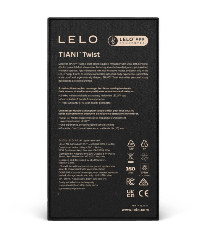 LELO Tiani Twist rose pâle — Sélection douce | Folies Secrètes