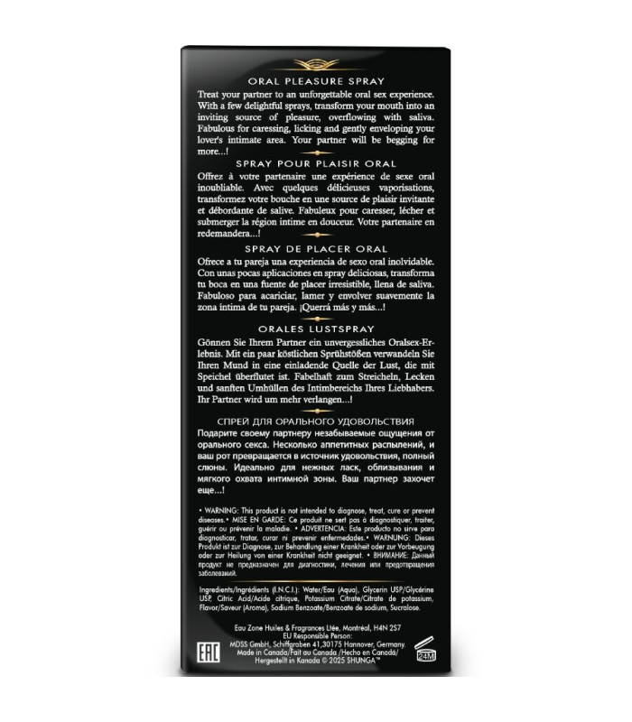 Spray comestible fraise 20 ml — Soins intimes | Folies Secrètes