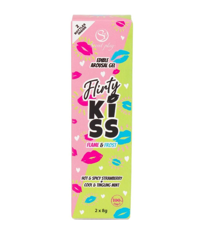 Duo gels comestibles fraise menthe — Soins intimes | Folies Secrètes