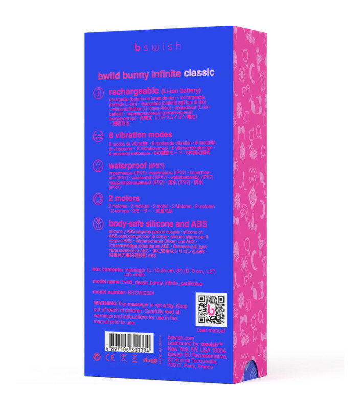 B Swish Bwild Bunny Infinite bleu — Sélection douce | Folies Secrètes