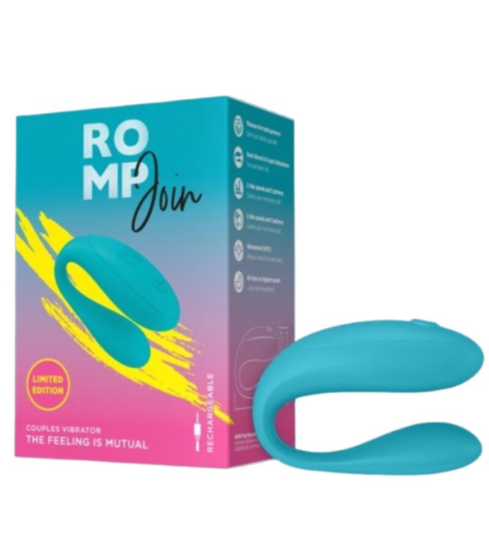 ROMP Join turquoise — Vibrateur couple | Folies Secrètes