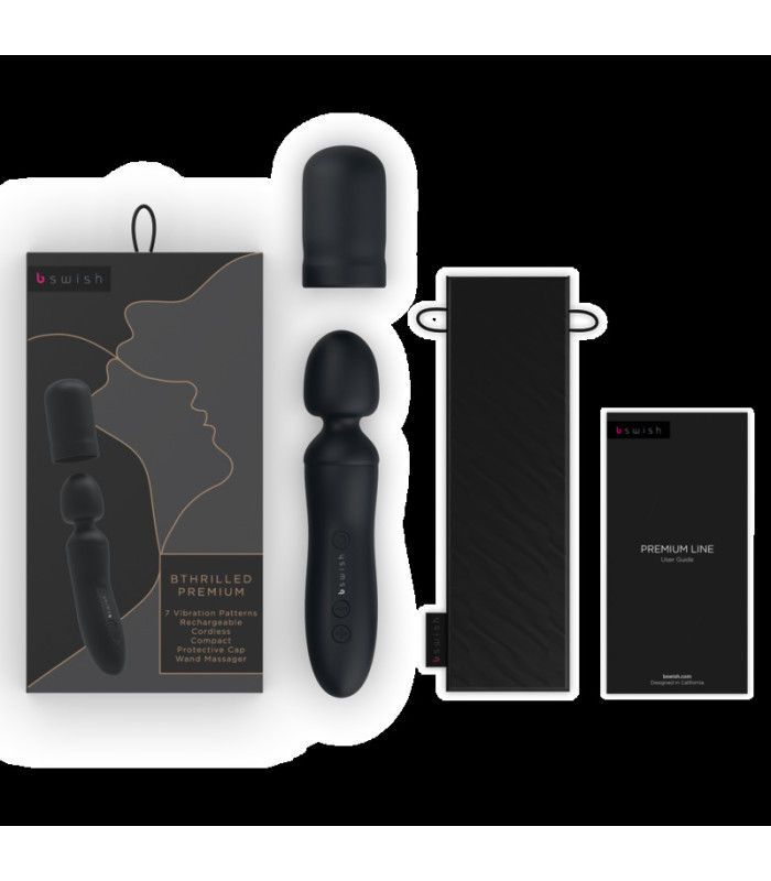 B Swish bThrilled noir — Baguette vibrante premium | Folies Secrètes