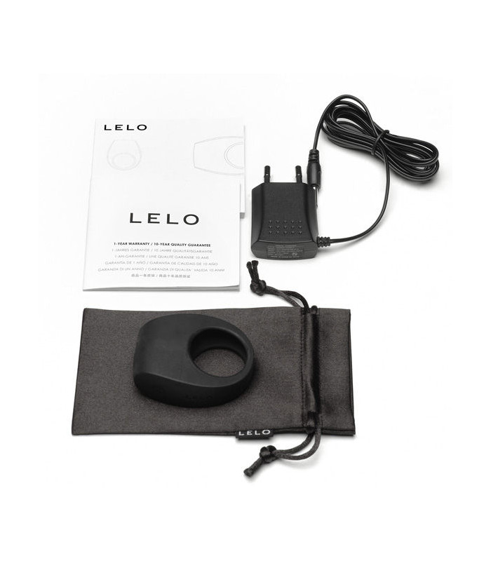 LELO Tor II noir — Anneau vibrant couple | Folies Secrètes