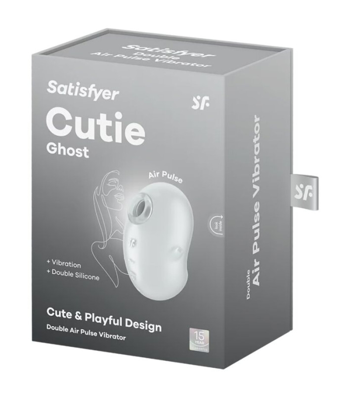 SATISFYER - CUTIE GHOST VIBRATEUR POSER BLANC