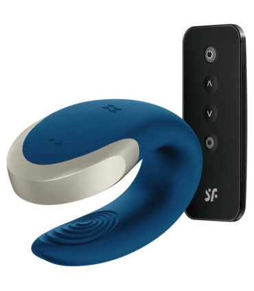 Satisfyer Double Love Partner bleu — vibrateur couple, vue principale