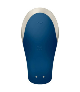 Satisfyer Double Love Partner bleu — profil plaisir partagé