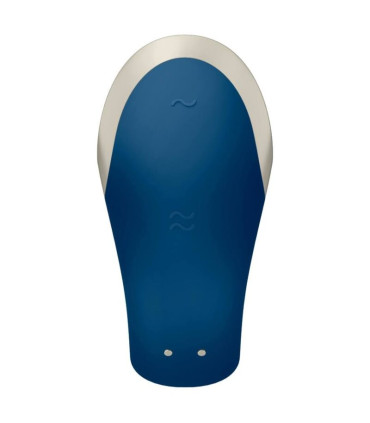 Satisfyer Double Love Partner bleu — profil plaisir partagé